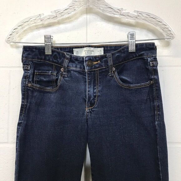 Abercrombie & Fitch Womens Denim Jeans The A&F Skinny Sz 2R, 26W 33L - Picture 2 of 12